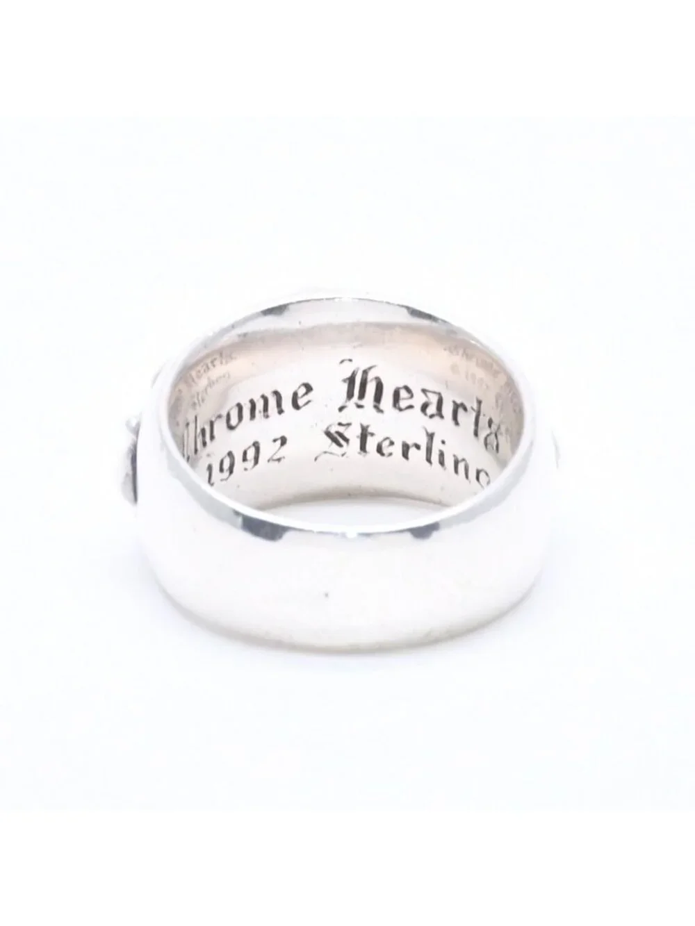 Chrome Hearts Floral Cross Ring Sterling Silver